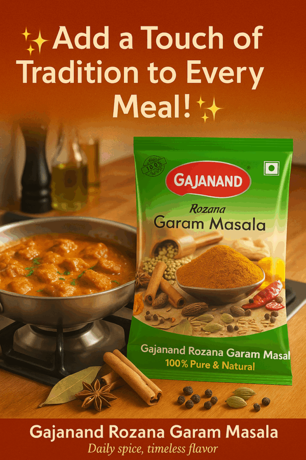 Gajanand Rozana Garam Masala 130g (100g + 30g Extra) | Authentic Indian Spice Blend | Adds Rich Flavor & Aroma to Curries, Sabzi, Dal & Rice | Value Pack | Pure & Hygienic - Image 2
