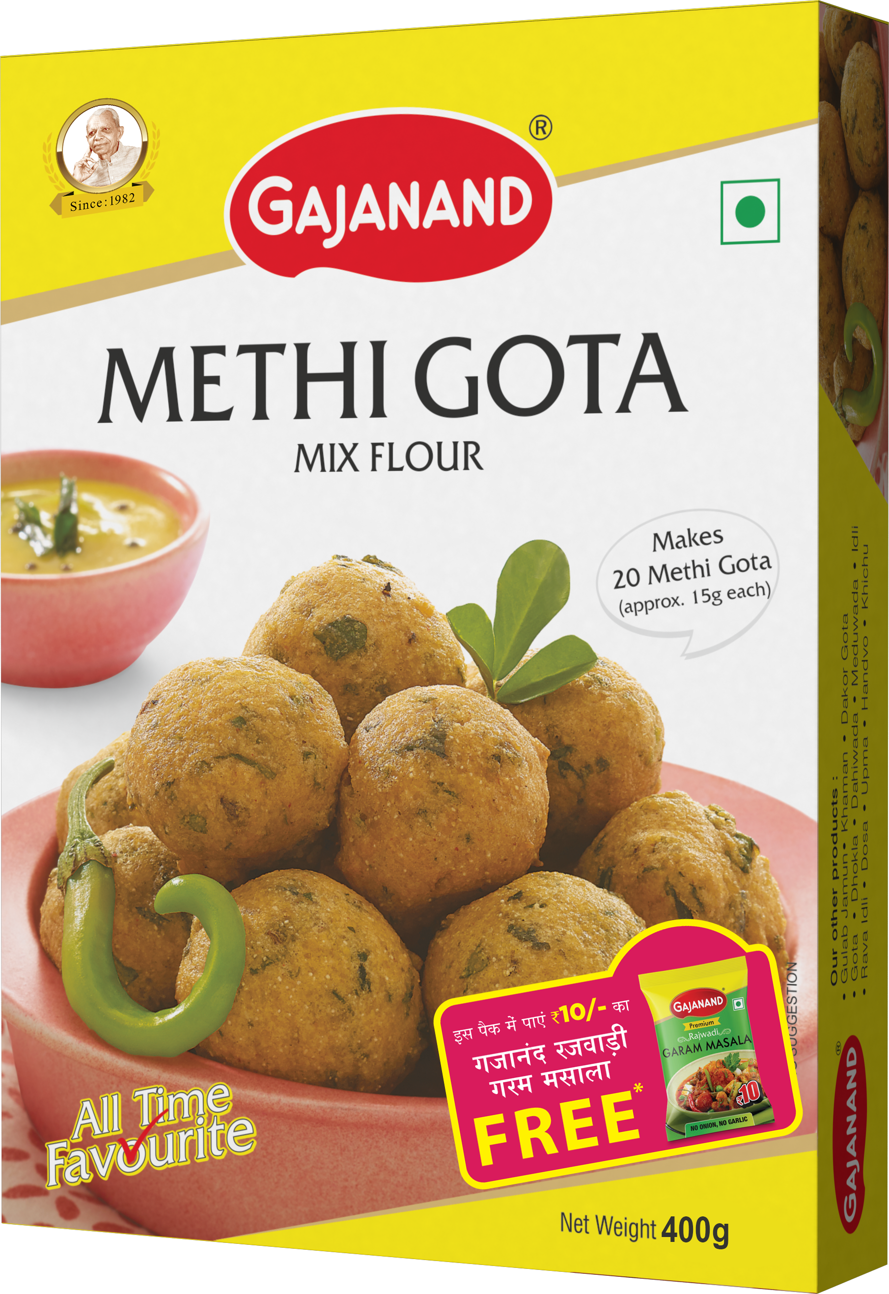 METHI GOTA FLOUR 400GM