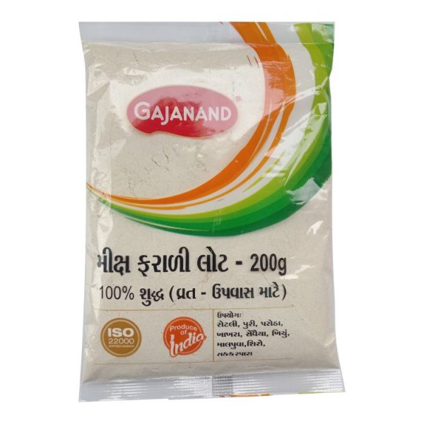 Gajanand Mix Farali Flour 200g – 100% Pure Upvas Atta | Vrat Special | ISO Certified Fasting Mix