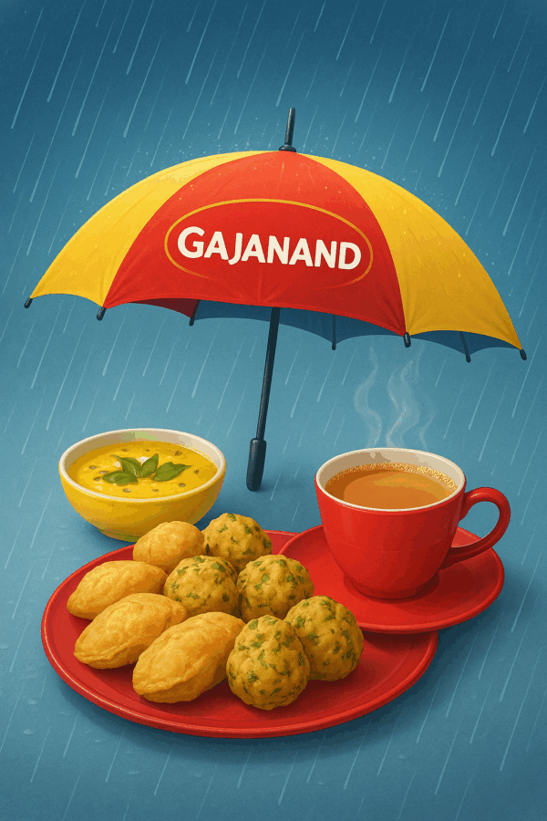 Gajanand Monsoon Combo – Methi Gota Mix + Premium CTC Tea | Kadhi Powder Inside | 900g - Image 2