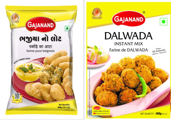 Instant Mix Combo ( Bhajiya Mix Flour 400g + Dalwada Mix Flour 400g ) ( Pack of 2 )