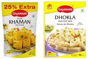 Gajanand Khaman Mix (500g) + Dhokla Instant Mix (400g) | Combo Pack | Soft, Spongy Gujarati Snacks | Ready Mix for Khaman & White Dhokla | Instant Steam Recipes